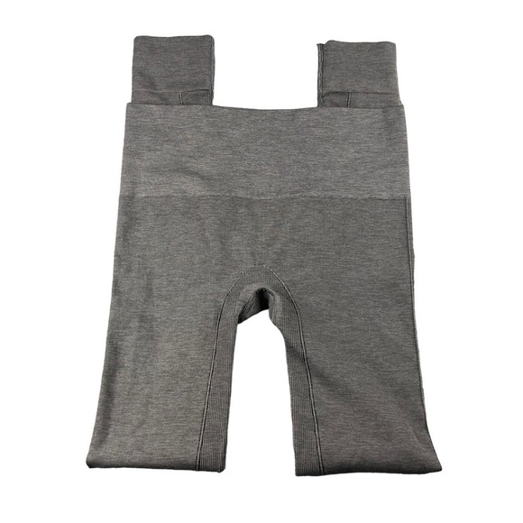Blanqi Womens Medium Gray Striped Support "Dove" Maternity Leggings w/ stripes - Picture 1 of 11